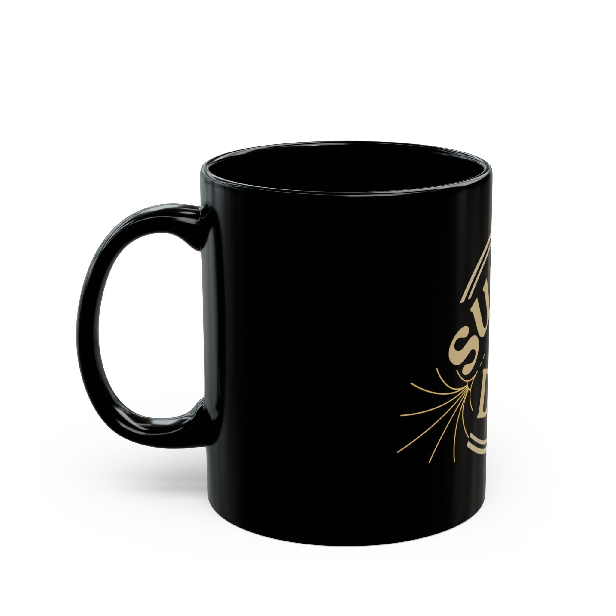Super Dad Logo Mug | Black Ceramic Coffee Mug