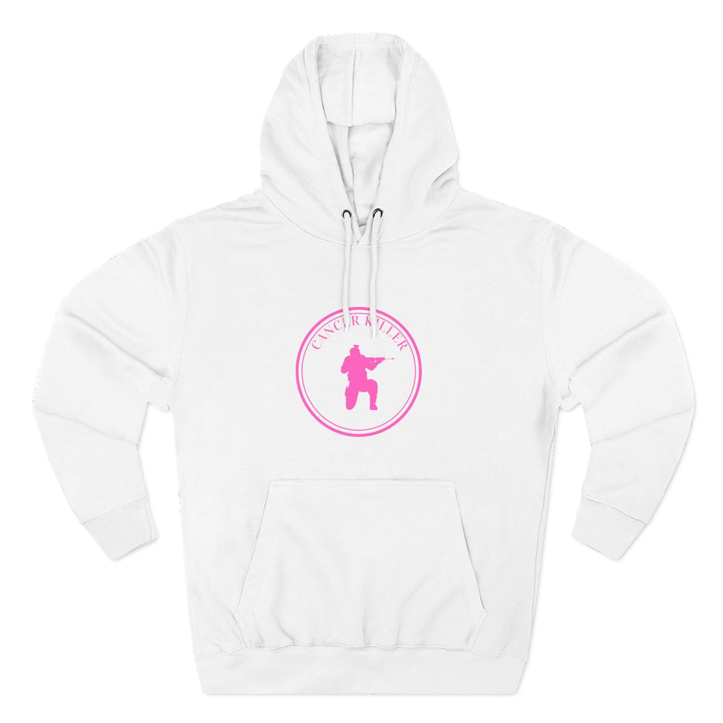 Cancer KLR silhouette hoodie | Pink cancer awareness hoodie