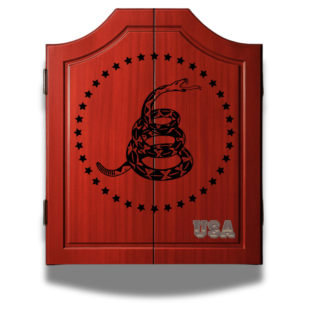 UV Printed Dart Board Cabinet Set Wooden Dartboard Cabinet for Family Game Rooms