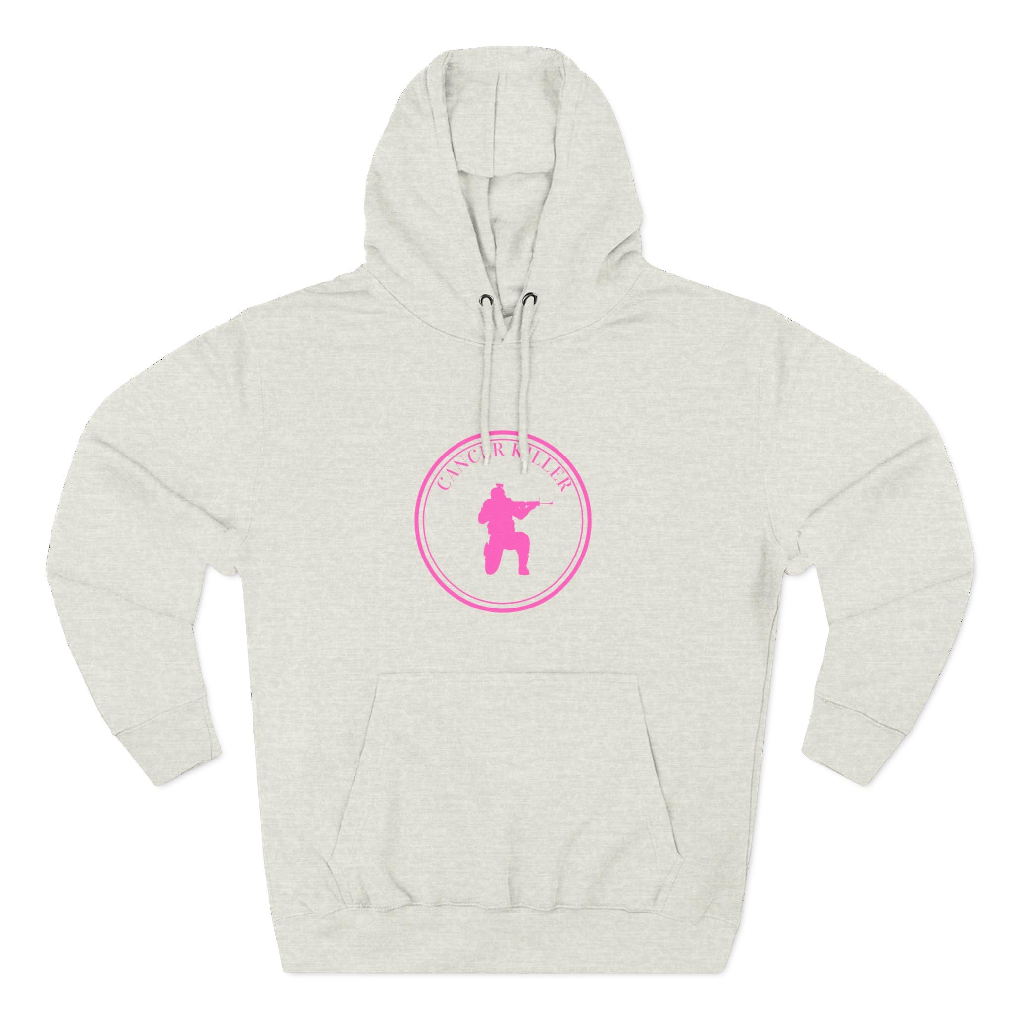 Cancer KLR silhouette hoodie | Pink cancer awareness hoodie