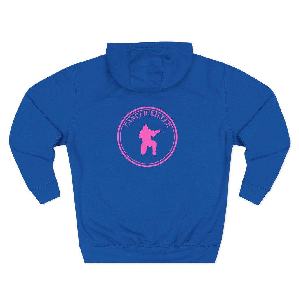 Cancer KLR silhouette hoodie | Pink cancer awareness hoodie