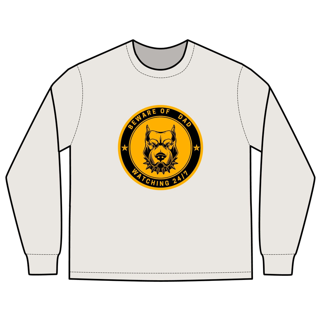 Beware of Dog Emblem Long Sleeve tee | Vintage Watchdog Logo