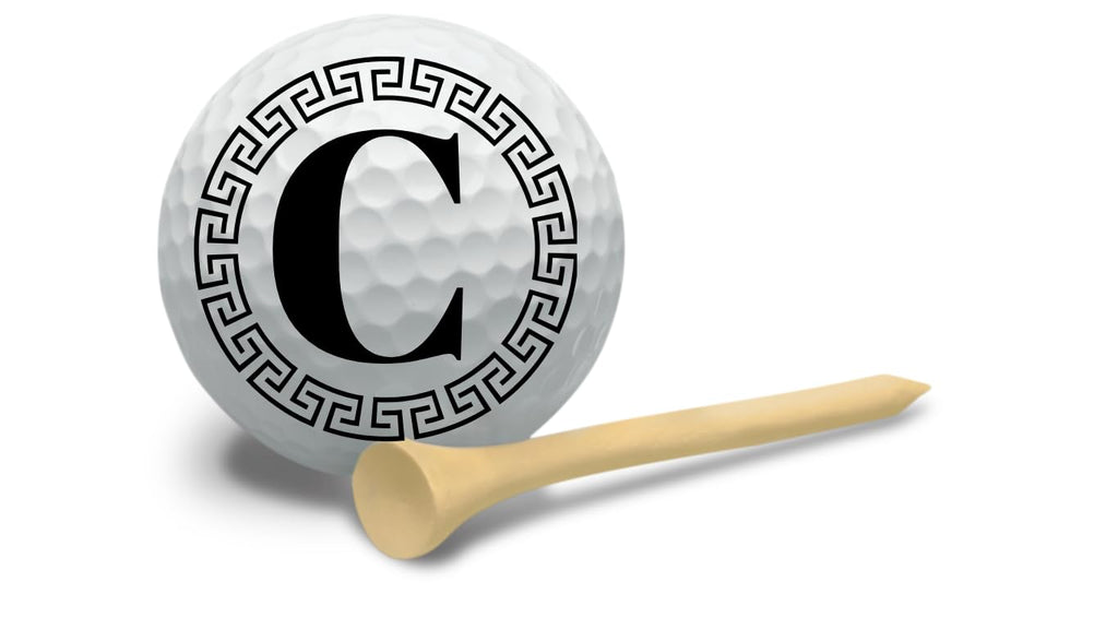 Golf Balls - Greek Ring Golf Balls, Beautiful Designs. Multiple Designs Golf Ball for Gifts & Accessories. Includes Balls,Towel,Divot. 12 Pack