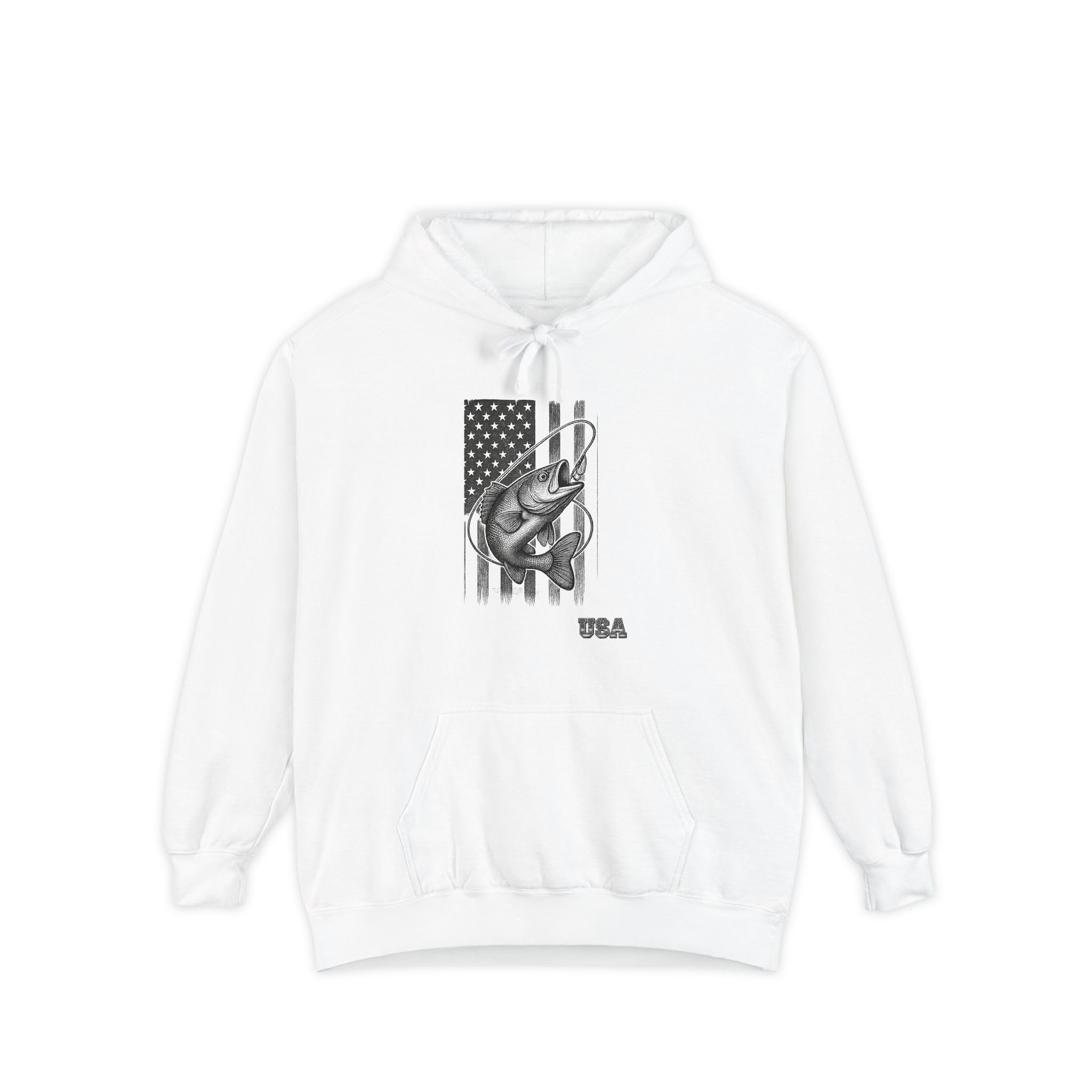 American Flag Bass Hoodie | USA Bass Graphic Pullover