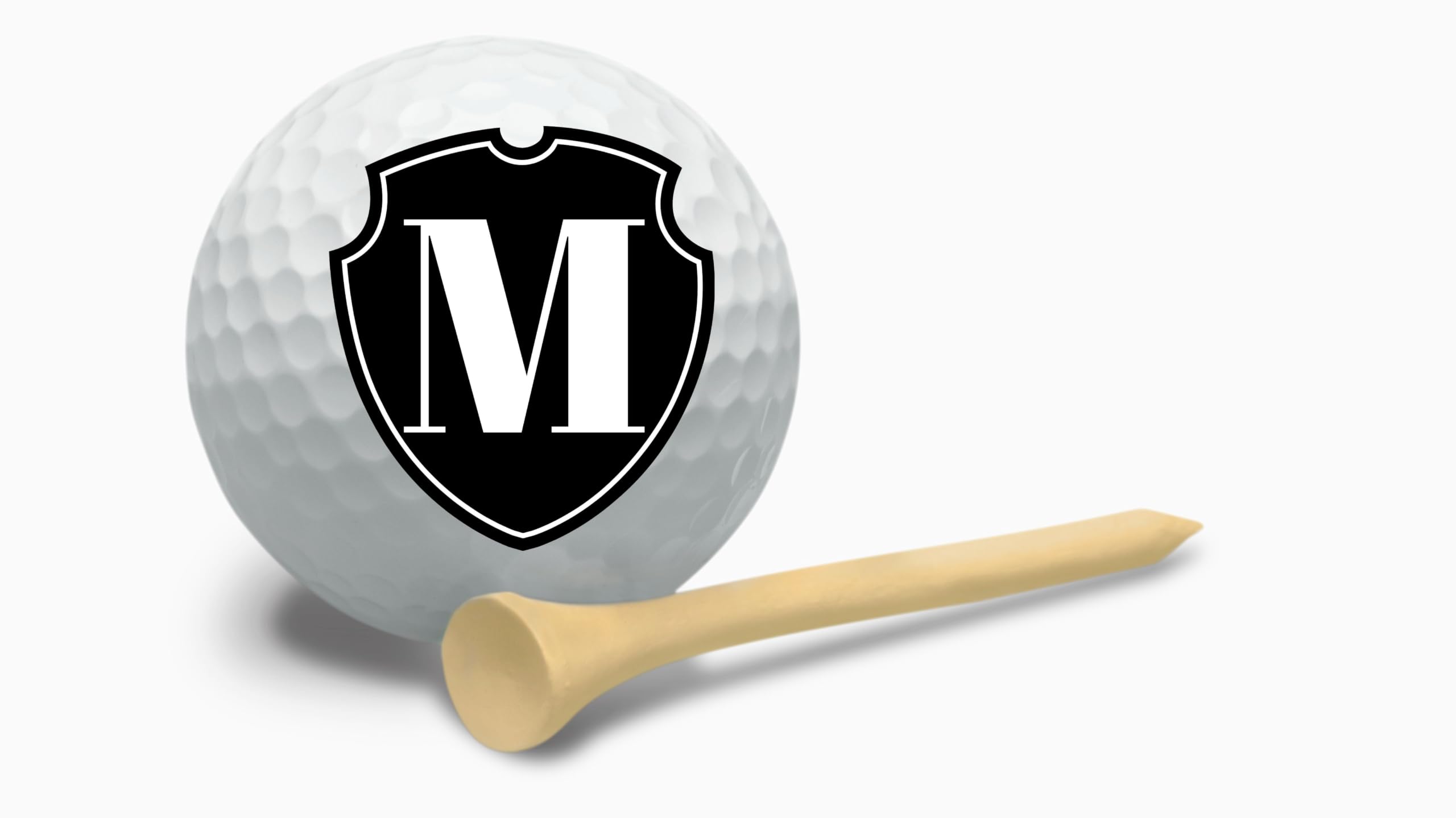 Golf Balls - Black Shield Golf Balls, Beautiful Designs. Multiple Designs Golf Ball for Gifts & Accessories. Includes Balls,Towel,Divot. 12 Pack