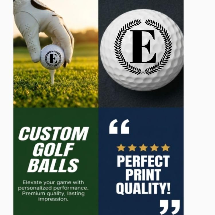 Golf Balls - Laurel Leaves Golf Balls, Beautiful Designs. Multiple Designs Golf Ball for Gifts & Accessories. Includes Balls,Towel,Divot. 12 Pack