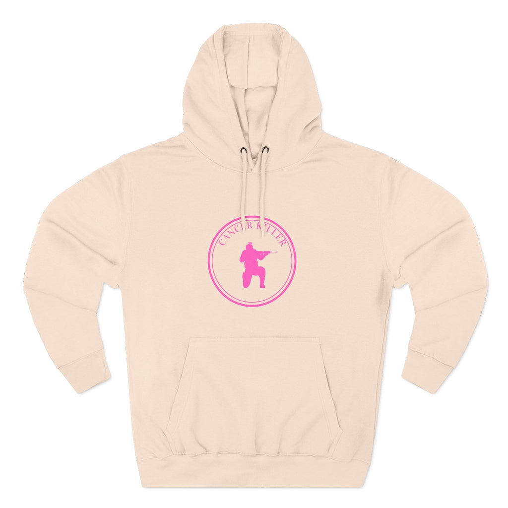 Cancer KLR silhouette hoodie | Pink cancer awareness hoodie