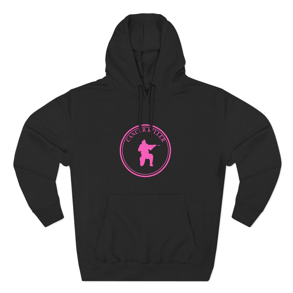 Cancer KLR silhouette hoodie | Pink cancer awareness hoodie