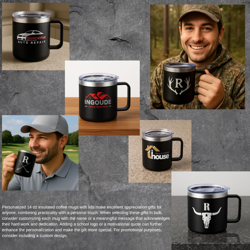 Personalized 14 oz Insulated Travel Mug