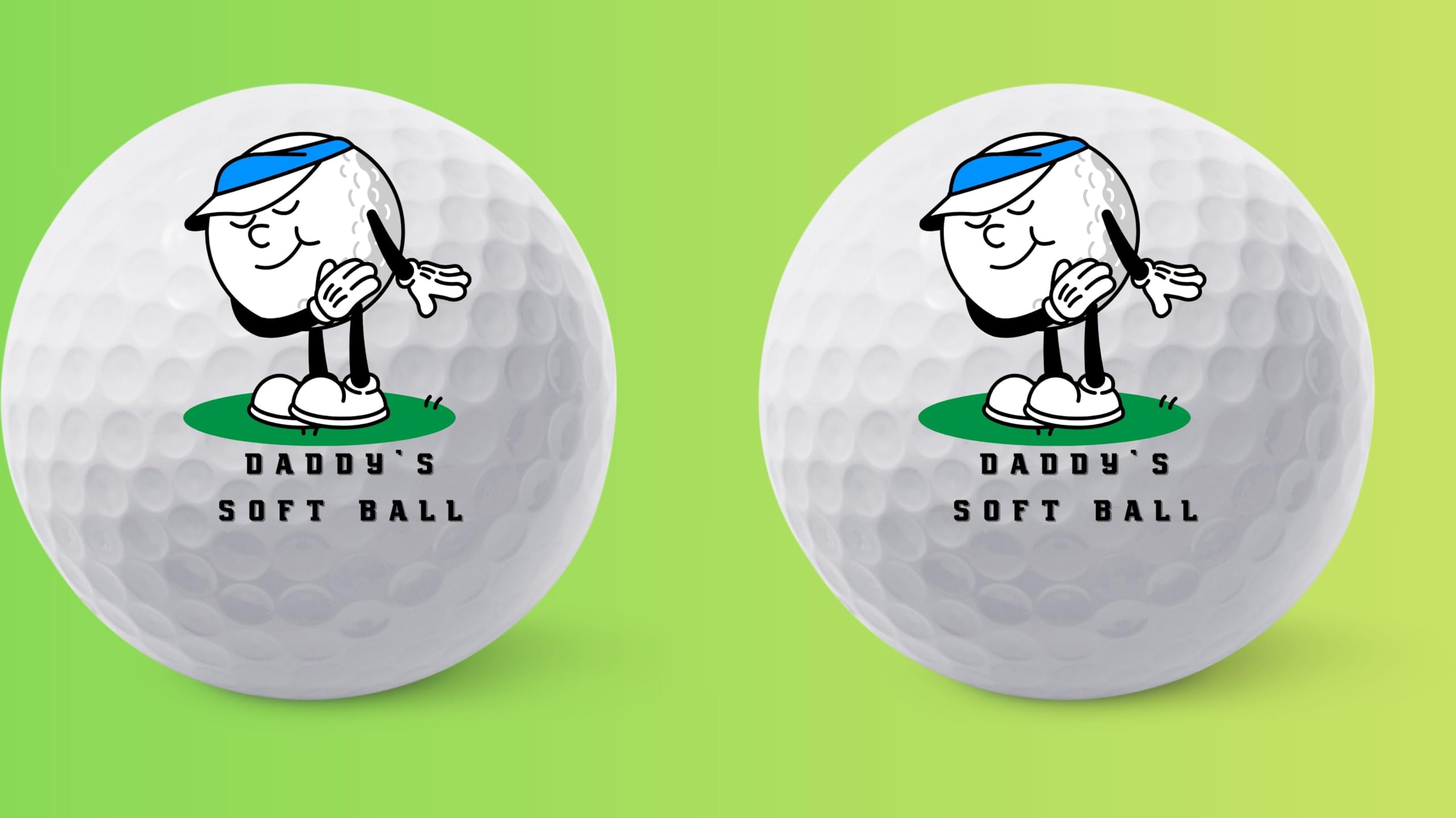 Golf Balls - Daddy's Golf Balls, Beautiful Designs. Multiple Designs Golf Ball for Gifts & Accessories. Includes Balls,Towel,Divot. Pick Yours 12each