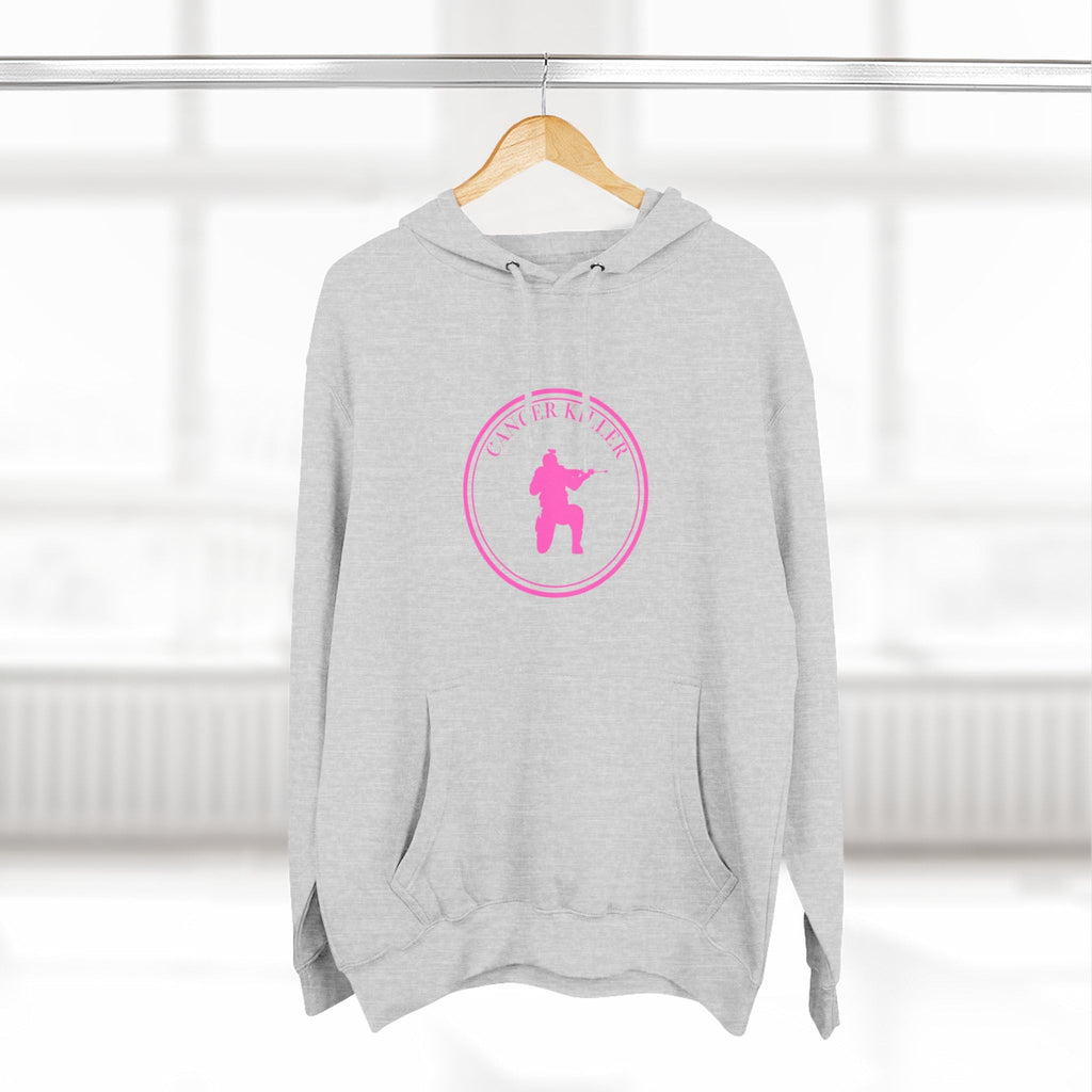 Cancer KLR silhouette hoodie | Pink cancer awareness hoodie