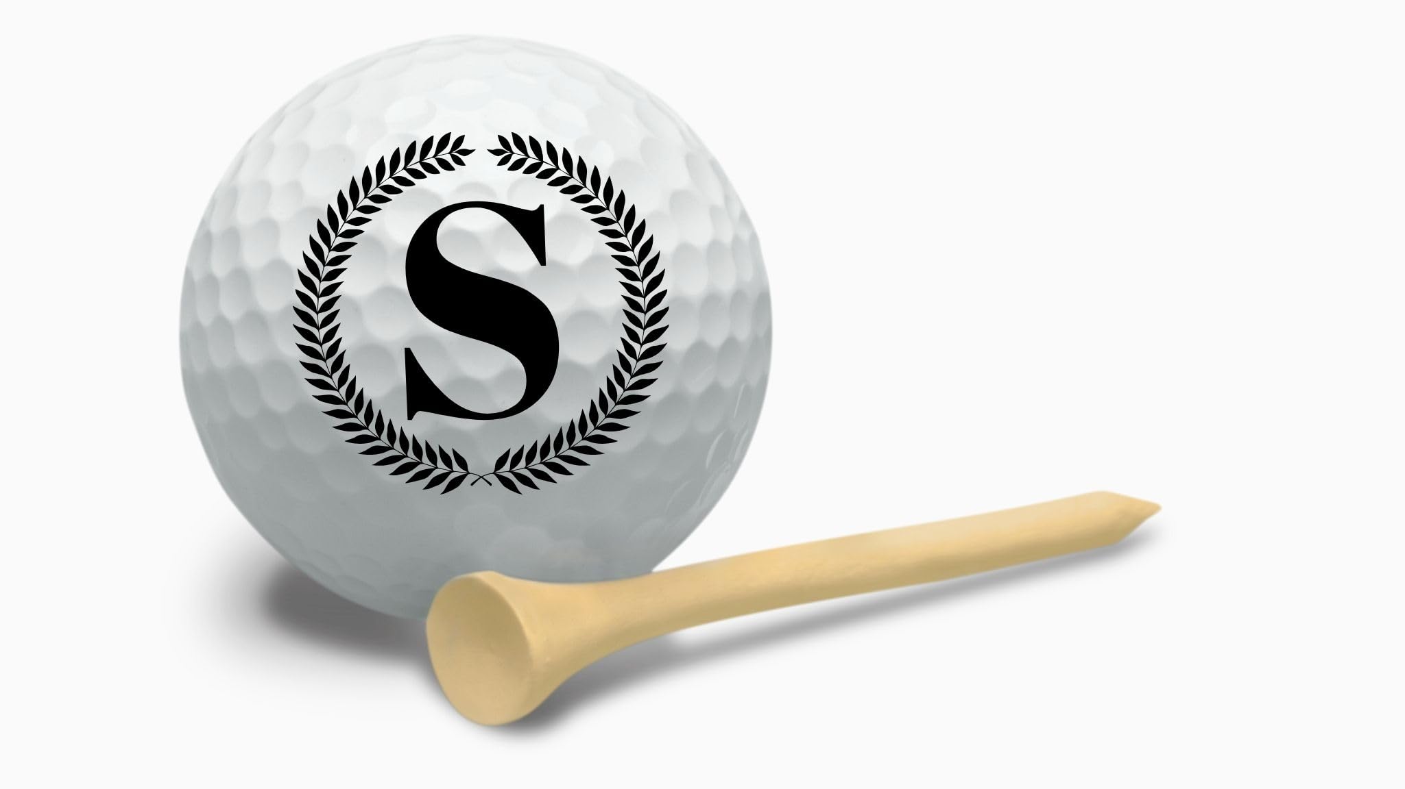 Golf Balls - Laurel Leaves Golf Balls, Beautiful Designs. Multiple Designs Golf Ball for Gifts & Accessories. Includes Balls,Towel,Divot. 12 Pack