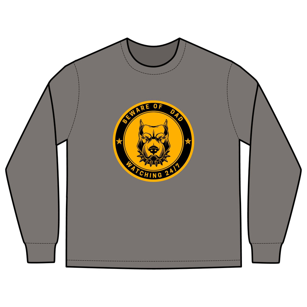 Beware of Dog Emblem Long Sleeve tee | Vintage Watchdog Logo