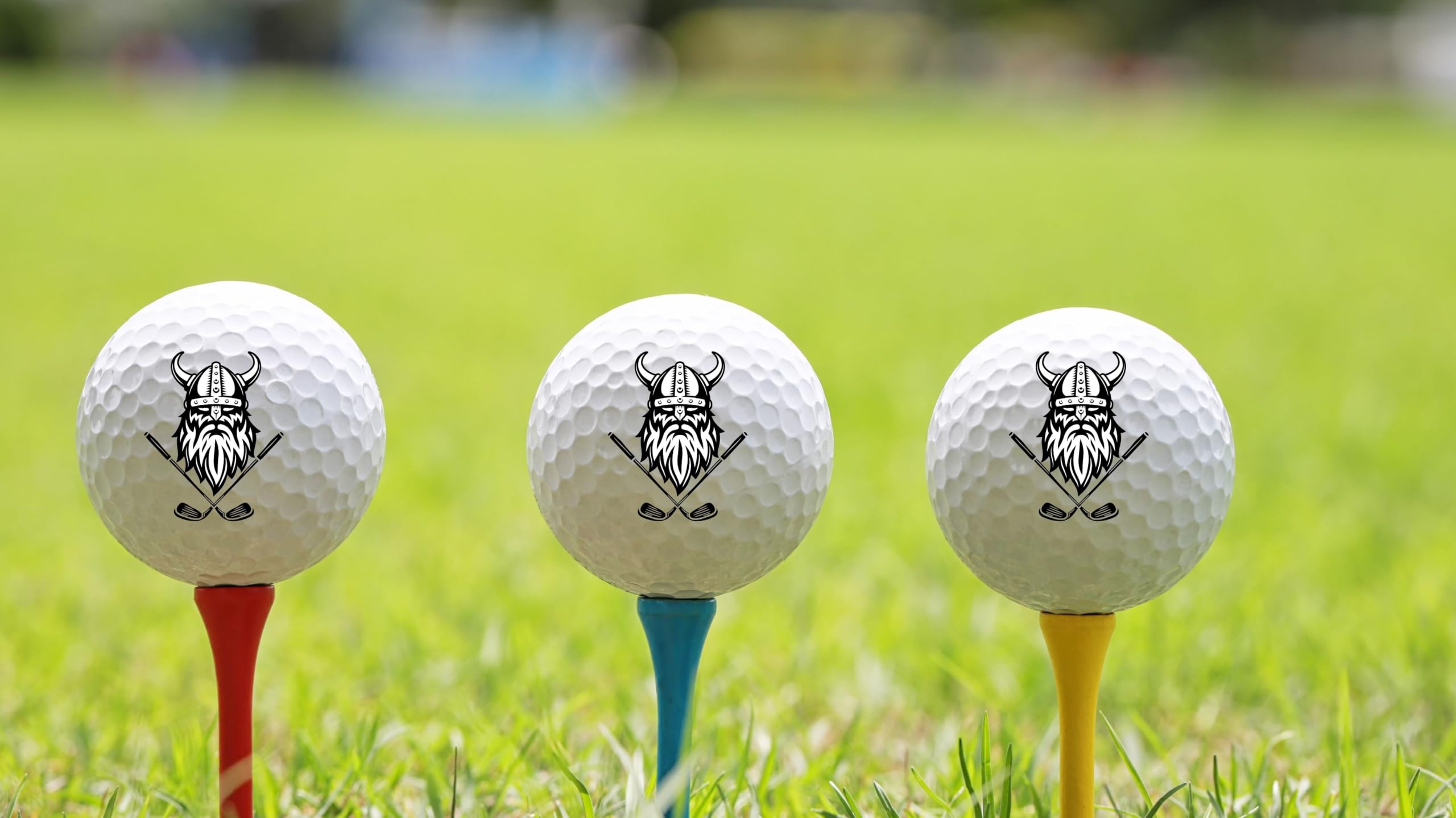 Golf Balls - Viking Golf Balls, Beautiful Designs. Multiple Designs Golf Ball for Gifts & Accessories. Includes Balls,Towel,Divot. Pick Yours 12each
