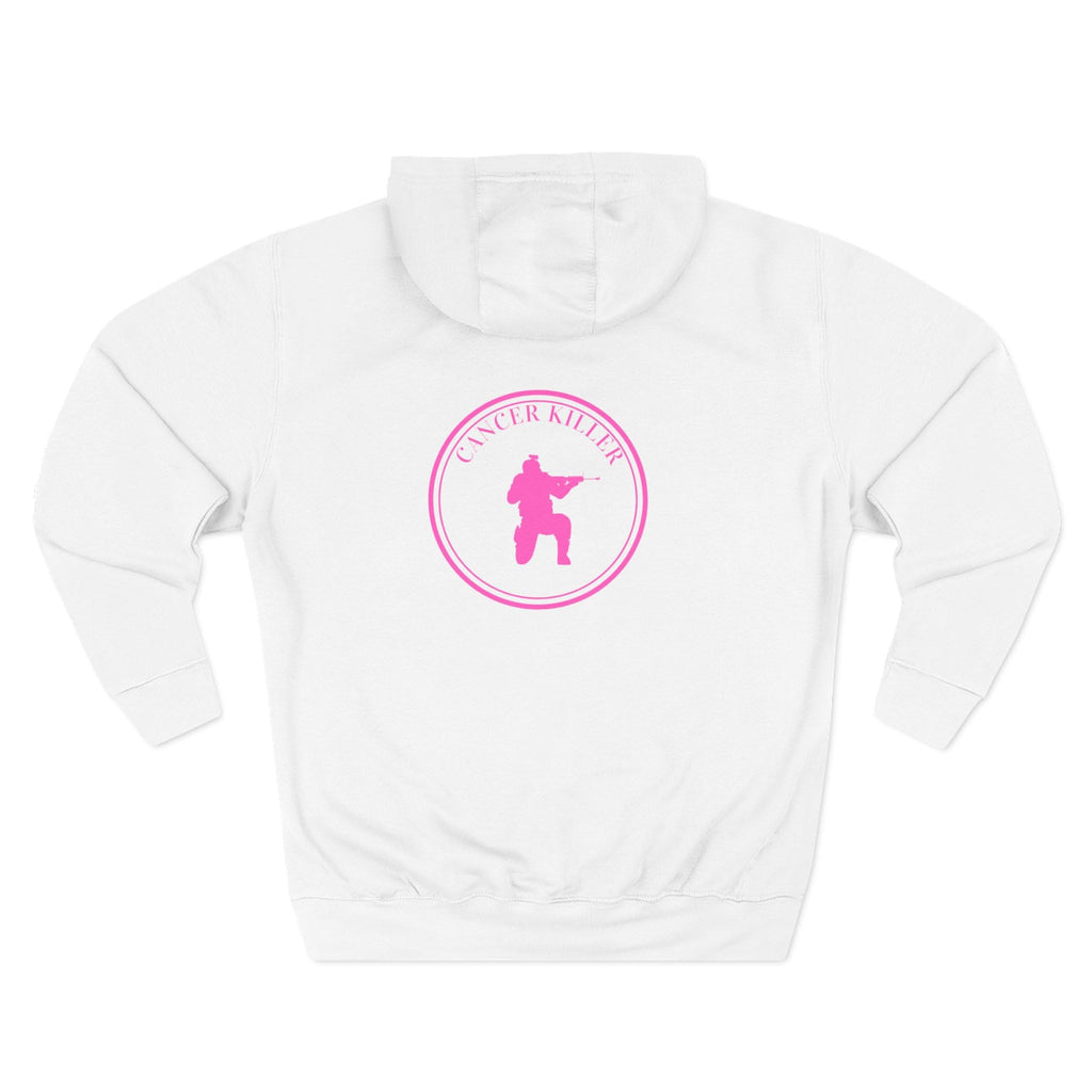 Cancer KLR silhouette hoodie | Pink cancer awareness hoodie