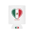 Mexico Heart Flag Can Cooler | Mexican Flag Beverage Kozy