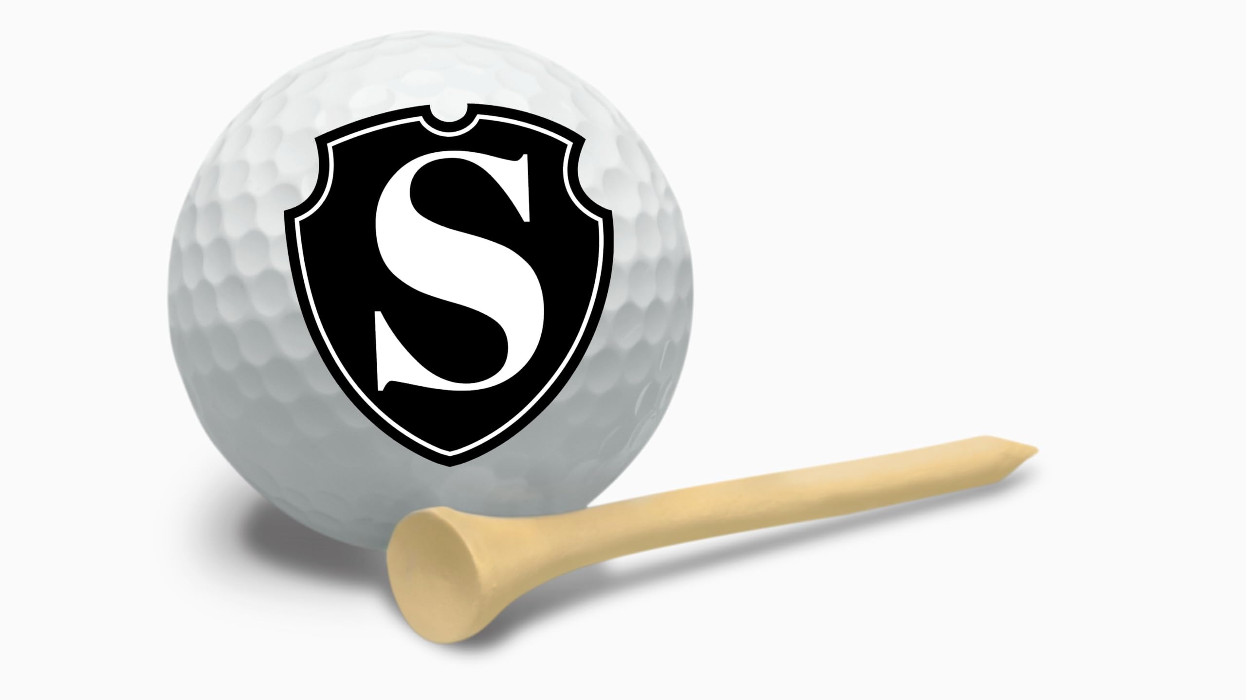 Golf Balls - Black Shield Golf Balls, Beautiful Designs. Multiple Designs Golf Ball for Gifts & Accessories. Includes Balls,Towel,Divot. 12 Pack