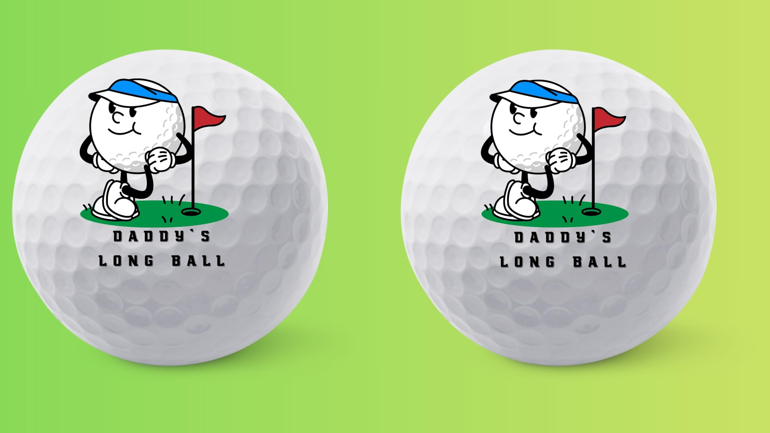 Golf Balls - Daddy's Golf Balls, Beautiful Designs. Multiple Designs Golf Ball for Gifts & Accessories. Includes Balls,Towel,Divot. Pick Yours 12each
