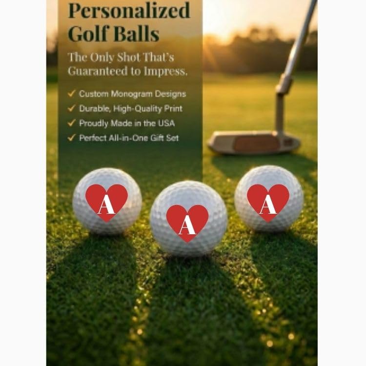 Red Heart Custom Golf Gift Set