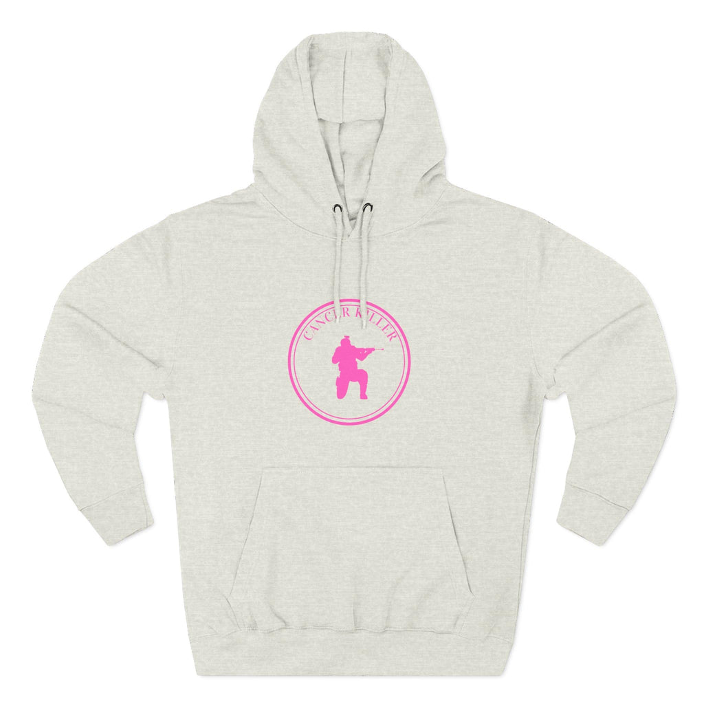 Cancer KLR silhouette hoodie | Pink cancer awareness hoodie