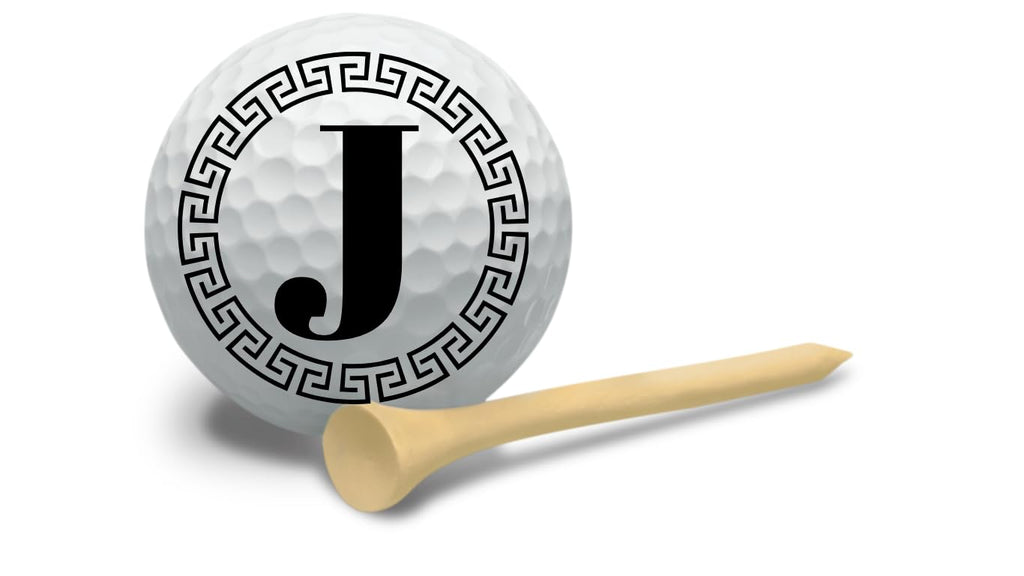 Golf Balls - Greek Ring Golf Balls, Beautiful Designs. Multiple Designs Golf Ball for Gifts & Accessories. Includes Balls,Towel,Divot. 12 Pack