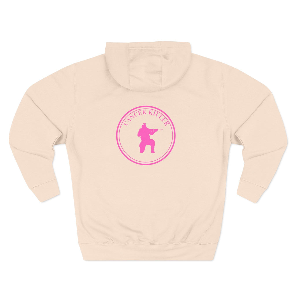 Cancer KLR silhouette hoodie | Pink cancer awareness hoodie