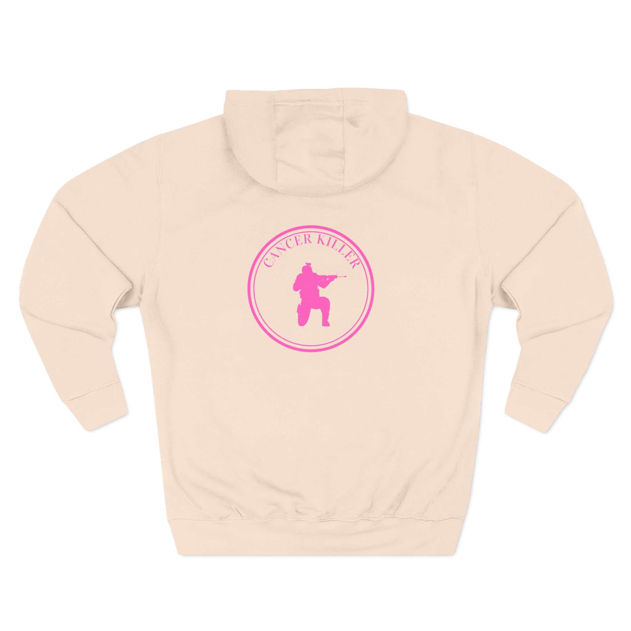Cancer KLR silhouette hoodie | Pink cancer awareness hoodie