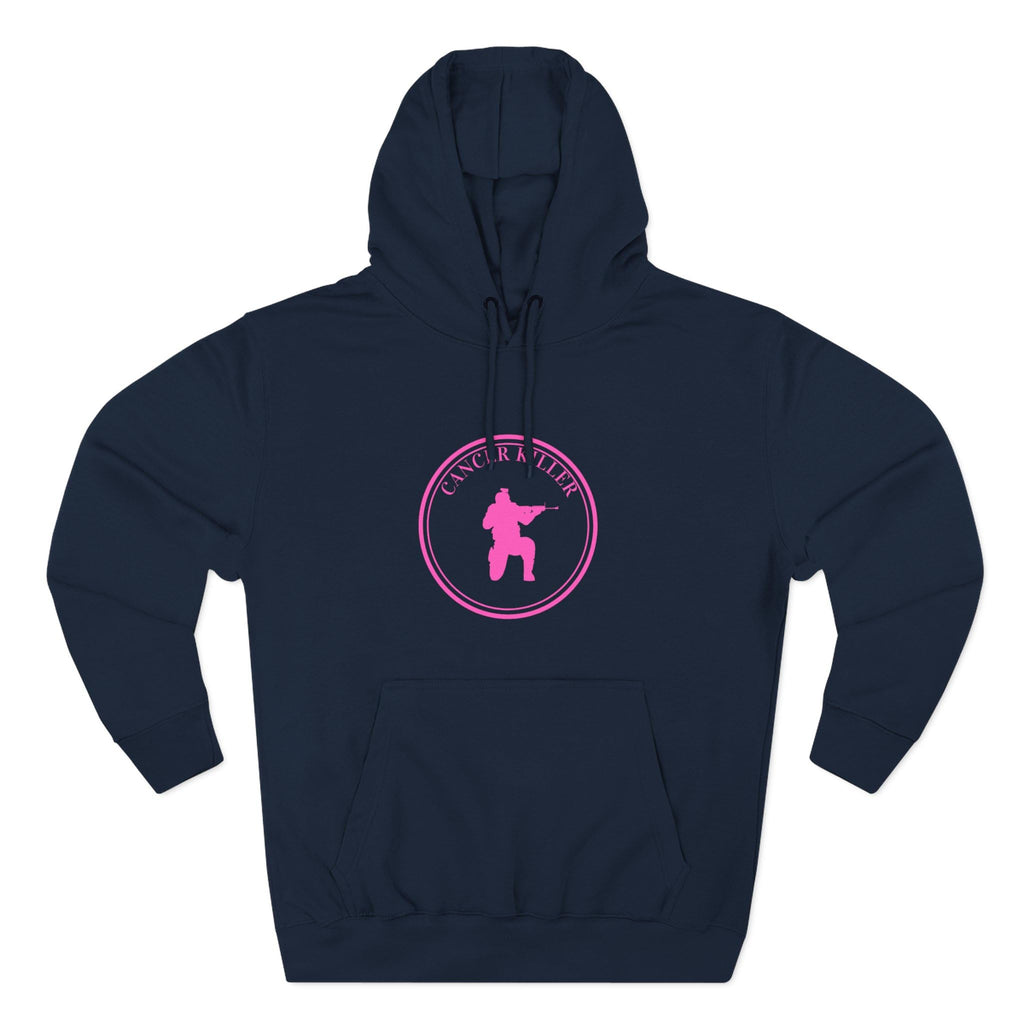 Cancer KLR silhouette hoodie | Pink cancer awareness hoodie