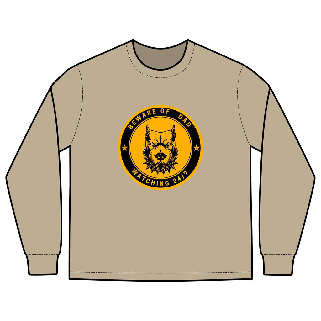 Beware of Dog Emblem Long Sleeve tee | Vintage Watchdog Logo