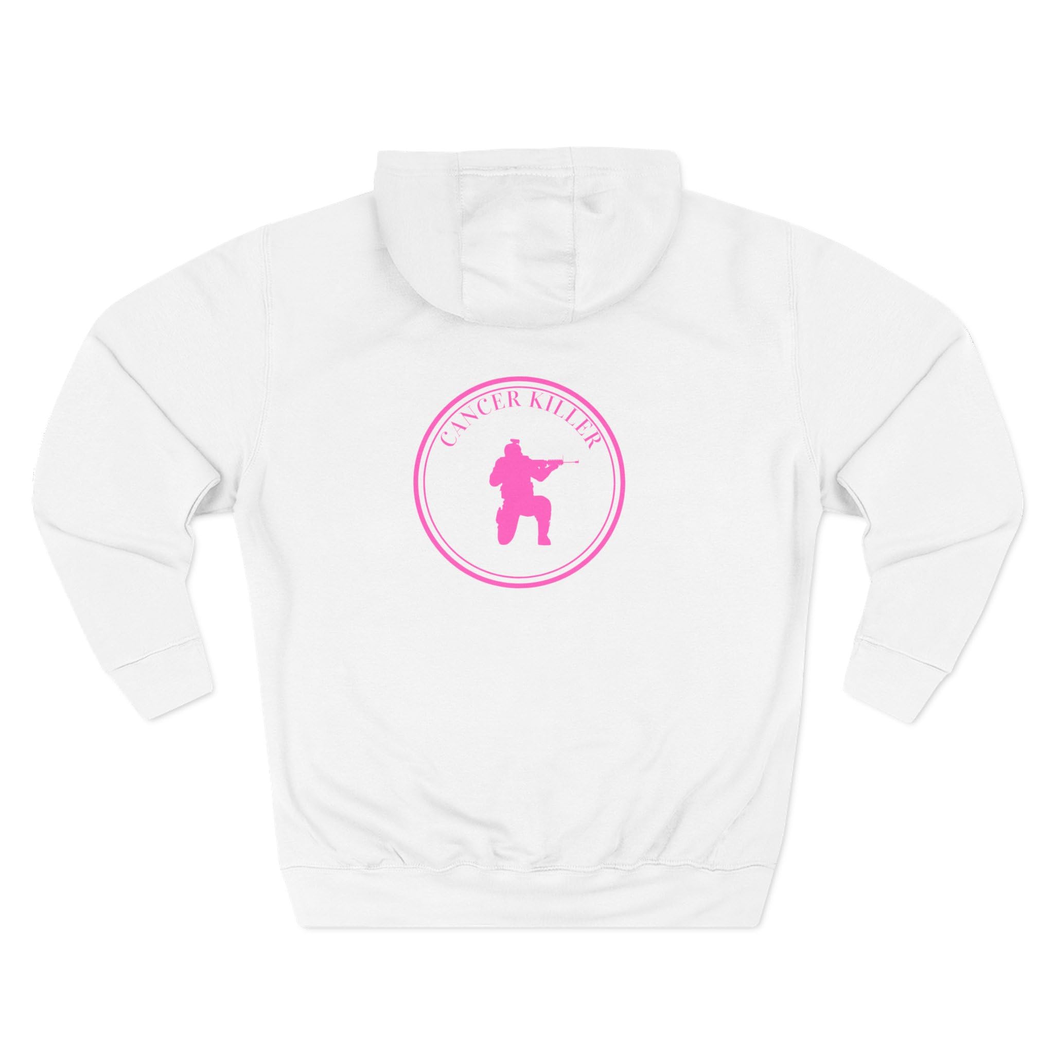 Cancer KLR silhouette hoodie | Pink cancer awareness hoodie