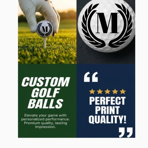 Golf Balls - Black-Wings Golf Balls, Beautiful Designs. Multiple Designs Golf Ball for Gifts & Accessories. Includes Balls,Towel,Divot. 12 Pack