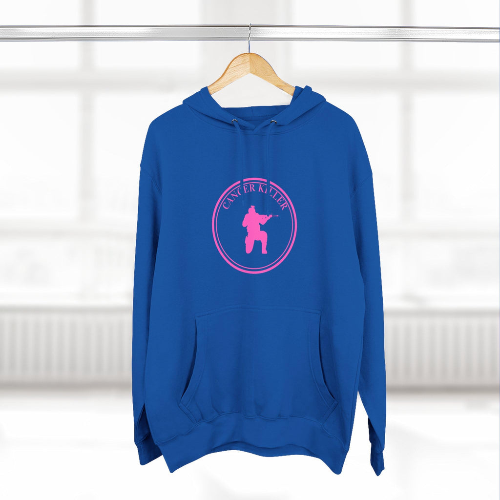 Cancer KLR silhouette hoodie | Pink cancer awareness hoodie