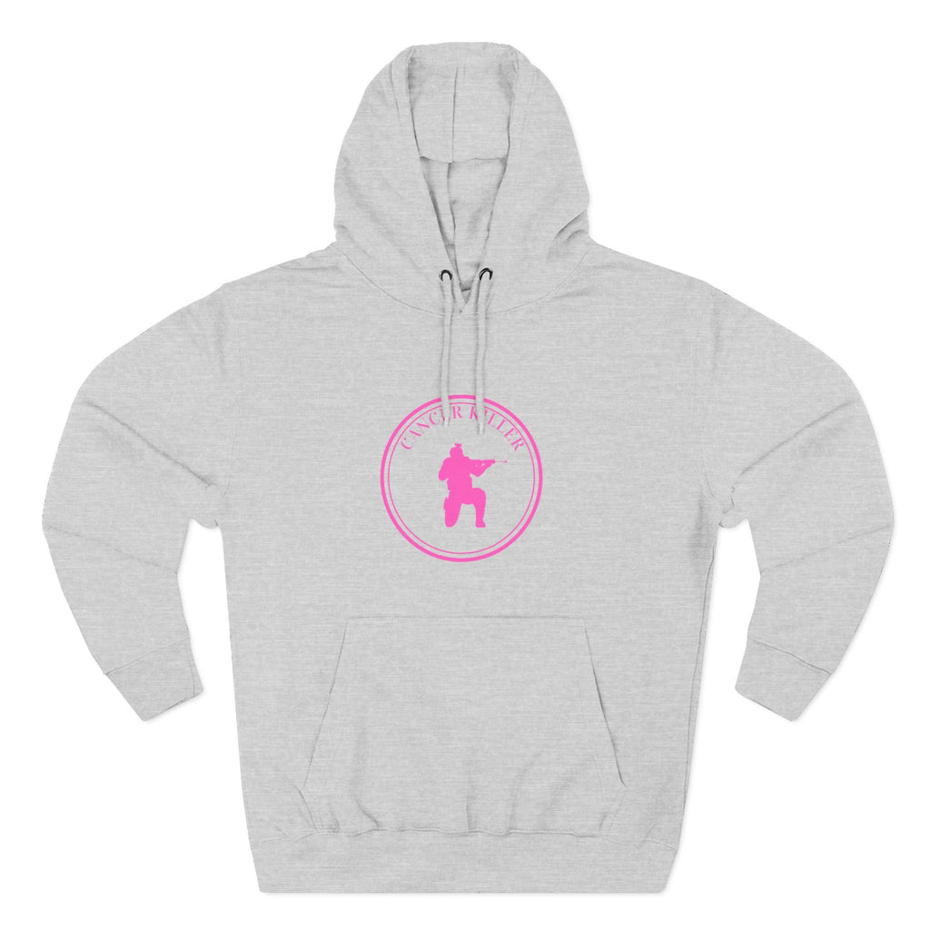 Cancer KLR silhouette hoodie | Pink cancer awareness hoodie