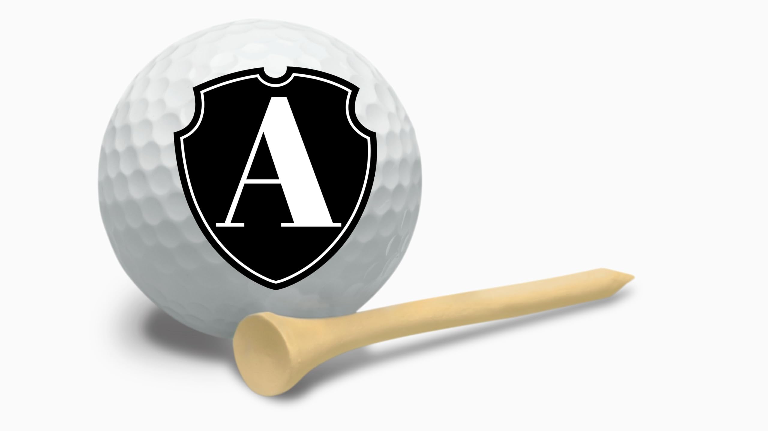 Golf Balls - Black Shield Golf Balls, Beautiful Designs. Multiple Designs Golf Ball for Gifts & Accessories. Includes Balls,Towel,Divot. 12 Pack