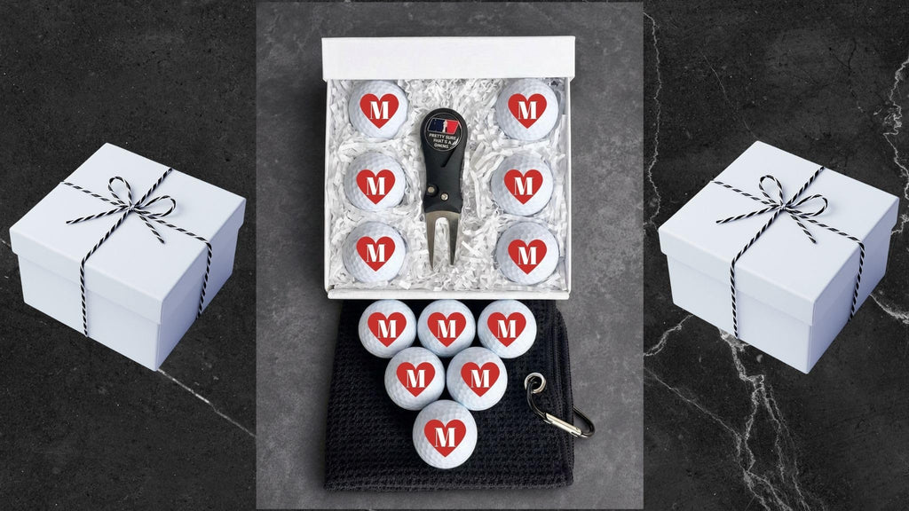 Red Heart Custom Golf Gift Set