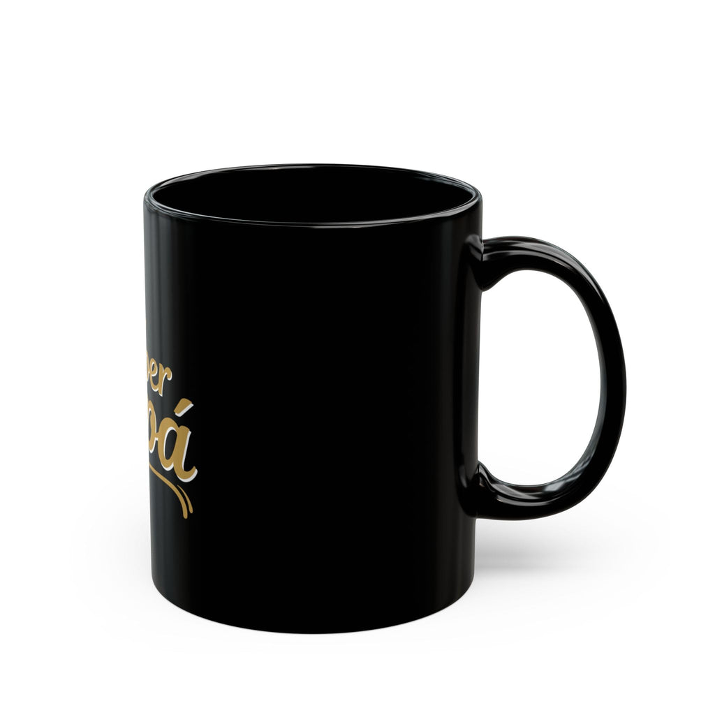 Super Papá Mug | Black ceramic dad coffee cup