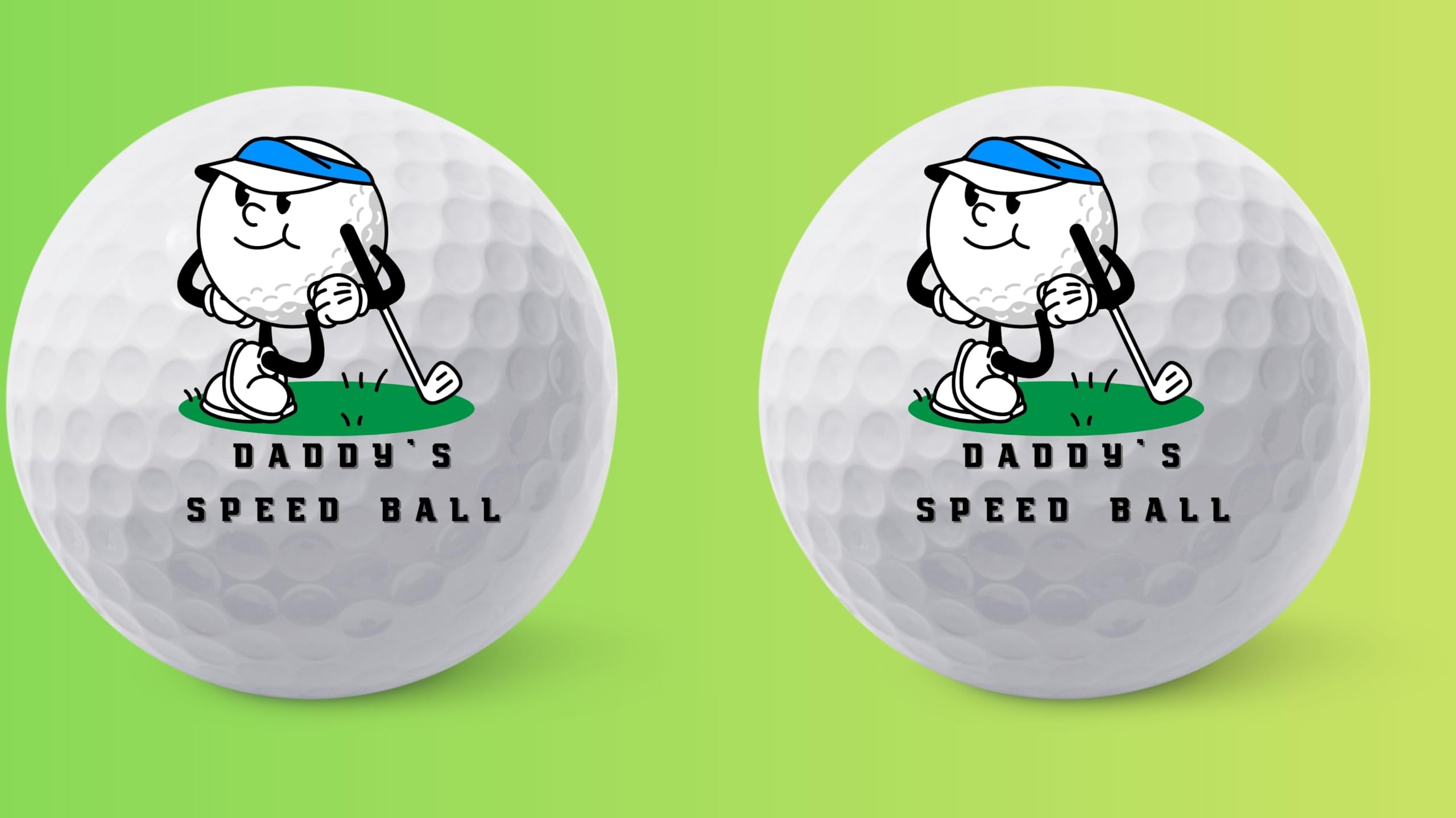 Golf Balls - Daddy's Golf Balls, Beautiful Designs. Multiple Designs Golf Ball for Gifts & Accessories. Includes Balls,Towel,Divot. Pick Yours 12each