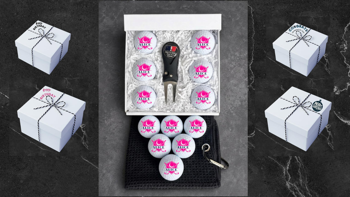 Women Golf Balls - Golf-Clubs Golf Balls for Woman, Beautiful Designs. Multiple Designs Golf Ball for Gifts & Accessories. Includes Balls,Towel,Divot. 12 Pack