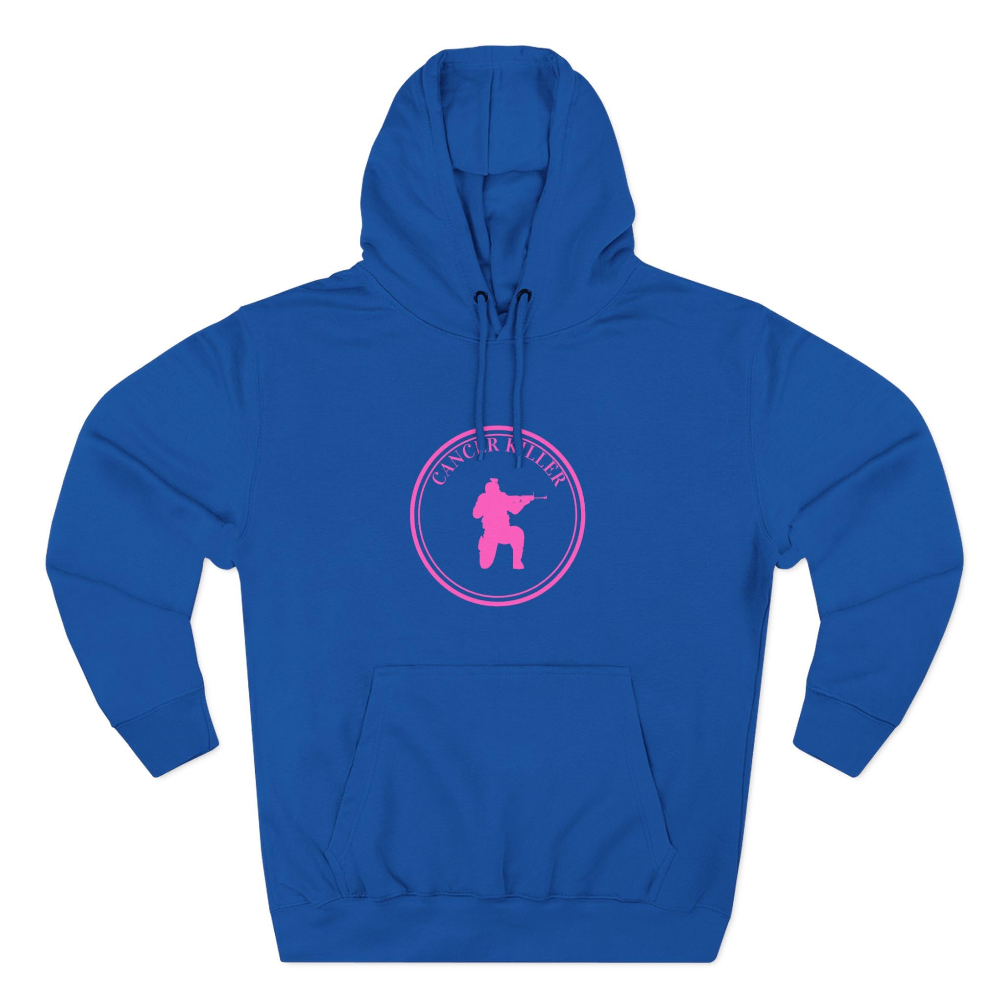 Cancer KLR silhouette hoodie | Pink cancer awareness hoodie