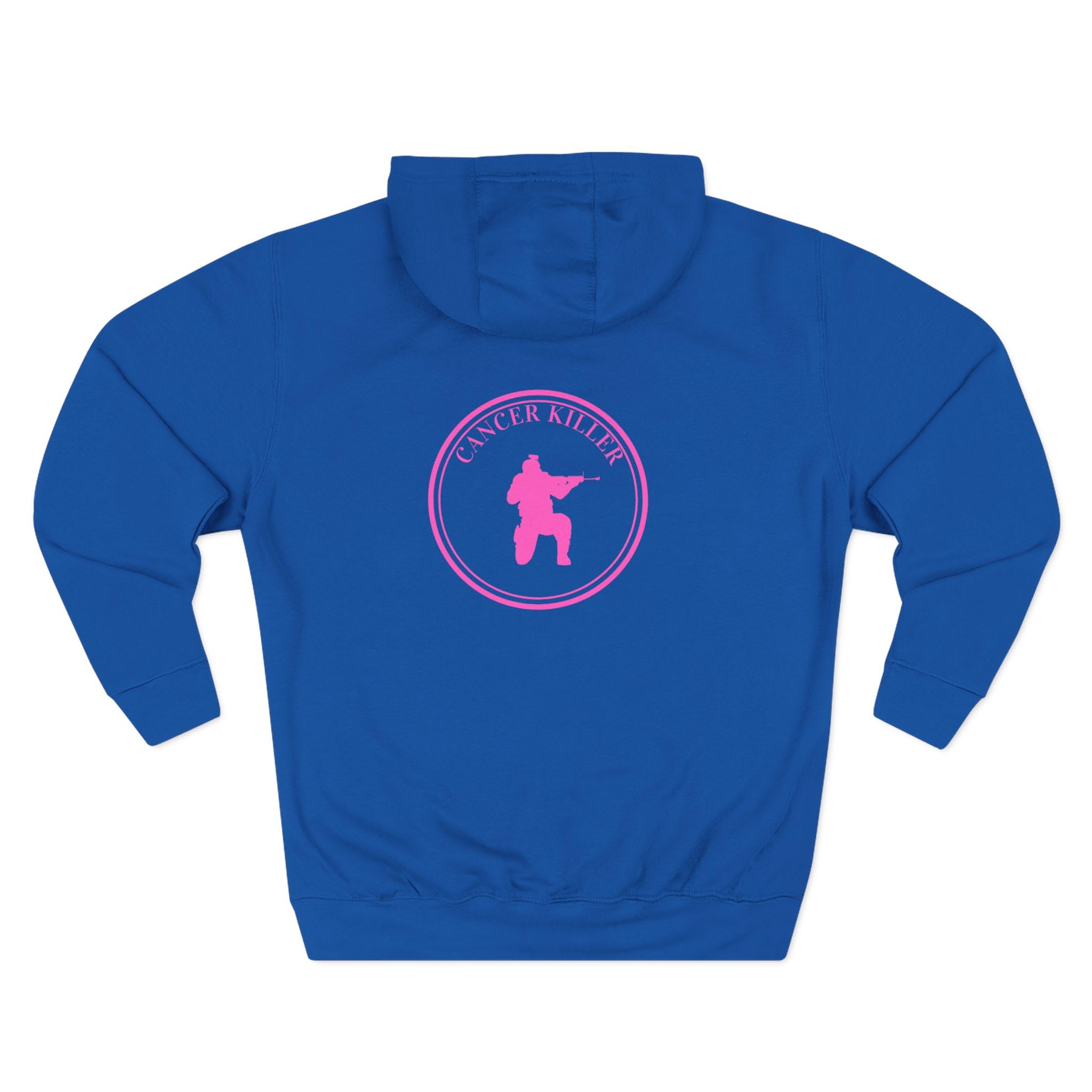 Cancer KLR silhouette hoodie | Pink cancer awareness hoodie
