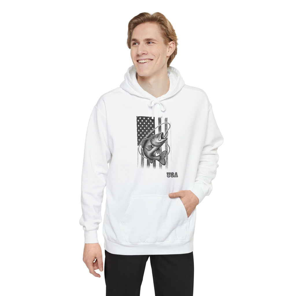 American Flag Bass Hoodie | USA Bass Graphic Pullover