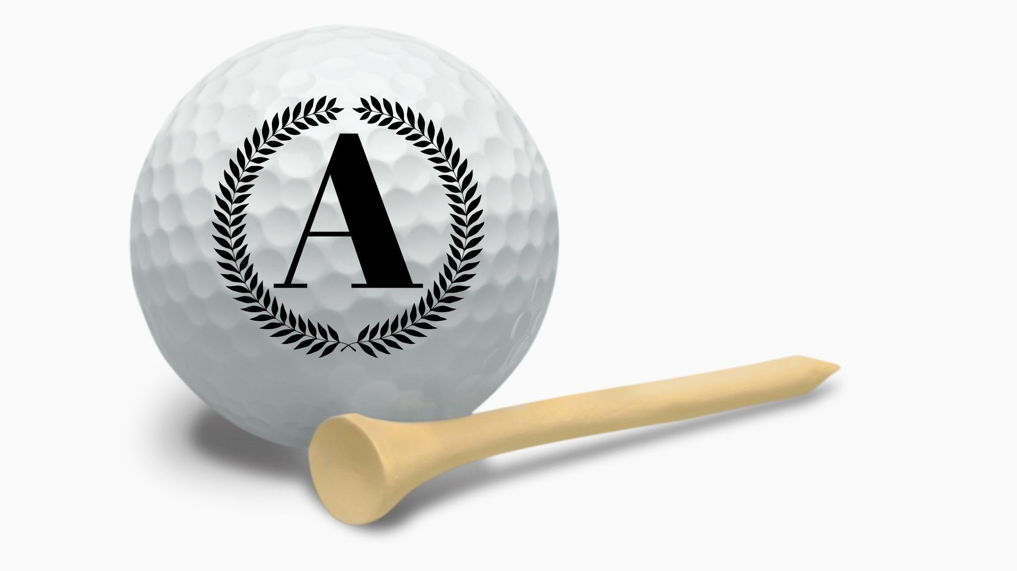 Golf Balls - Laurel Leaves Golf Balls, Beautiful Designs. Multiple Designs Golf Ball for Gifts & Accessories. Includes Balls,Towel,Divot. 12 Pack
