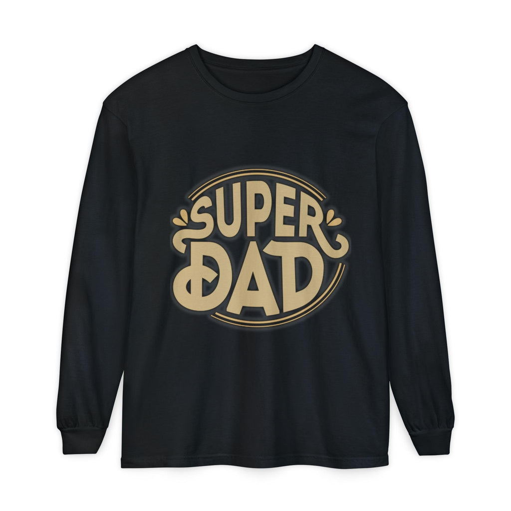 Super Dad Retro Badge Long Sleeve T-Shirt | Father’s Day Tee