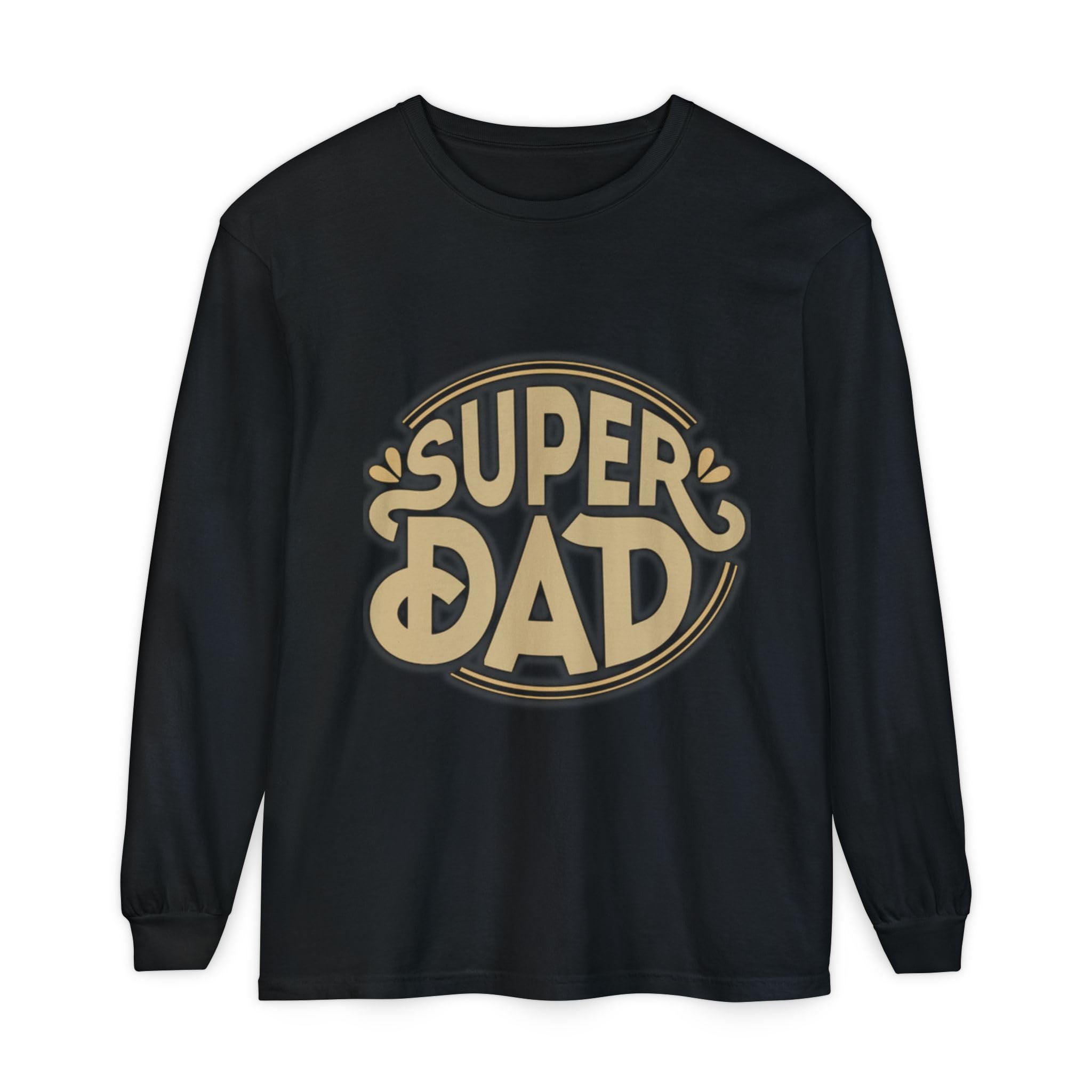 Super Dad Retro Badge Long Sleeve T-Shirt | Father’s Day Tee