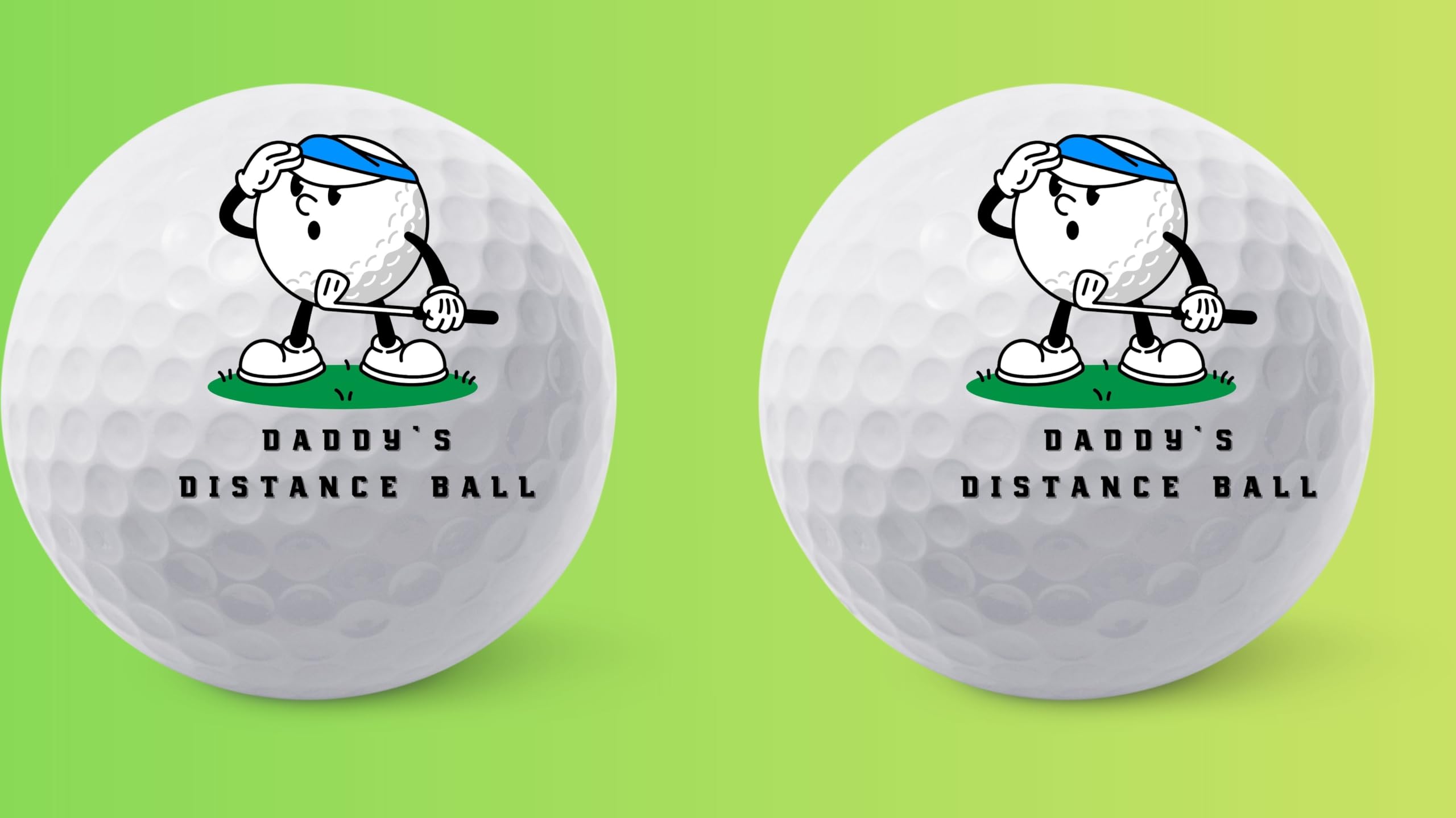 Golf Balls - Daddy's Golf Balls, Beautiful Designs. Multiple Designs Golf Ball for Gifts & Accessories. Includes Balls,Towel,Divot. Pick Yours 12each