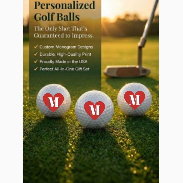 Red Heart Custom Golf Gift Set