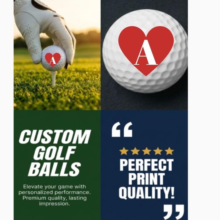 Red Heart Custom Golf Gift Set