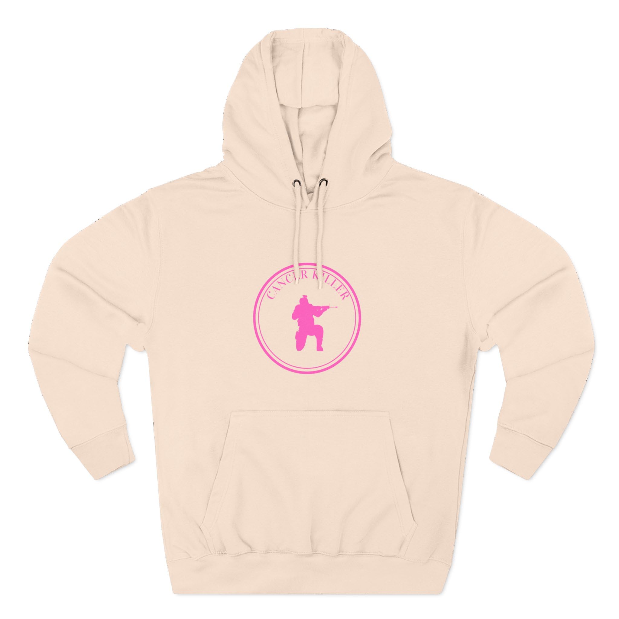 Cancer KLR silhouette hoodie | Pink cancer awareness hoodie