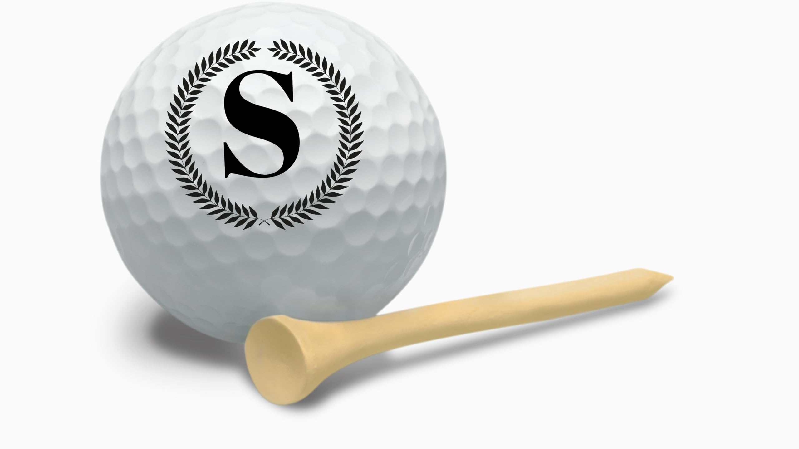 Personalized Golf Balls, Initial Golf Balls Beautiful Designs. Multiple Designs Monogrammed Golf Gifts & Accessories. Includes Balls,Towel,Divot. Pick Yours 12each Laurel Wreath