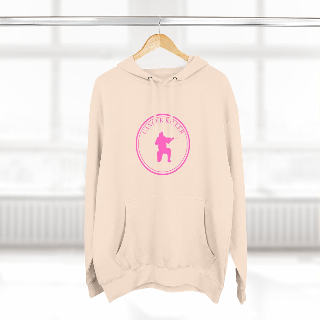 Cancer KLR silhouette hoodie | Pink cancer awareness hoodie